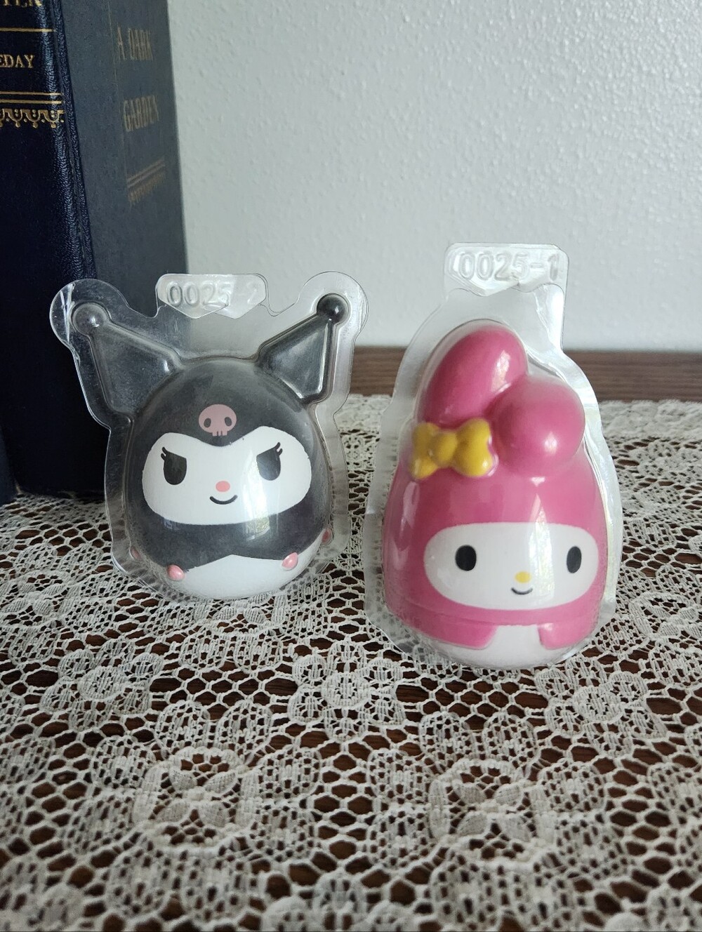 Sanrio × Squishmallow My Melody & Kuromi Squishems - Pink and Black